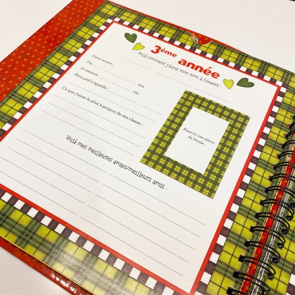 French School Keepsake Journal Book Kindergarten to grade 6 - Picture 7 of 9